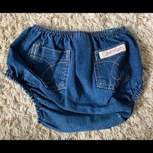 Vintage Calvin Klein baby jean bloomers